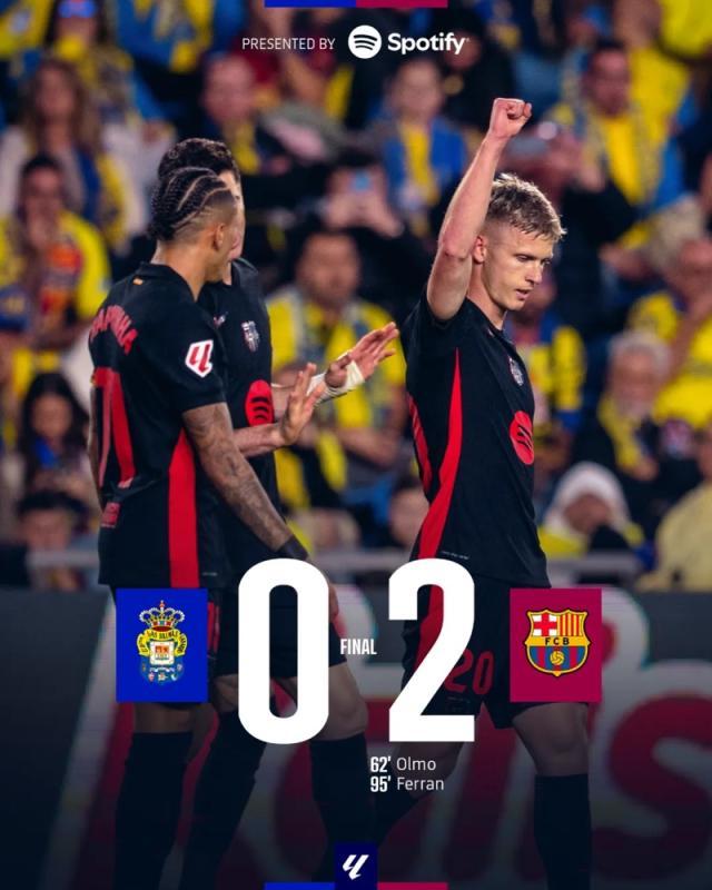 开云体育网站-【西甲】奥尔莫费兰建功，巴萨2比0客胜拉斯帕尔马斯